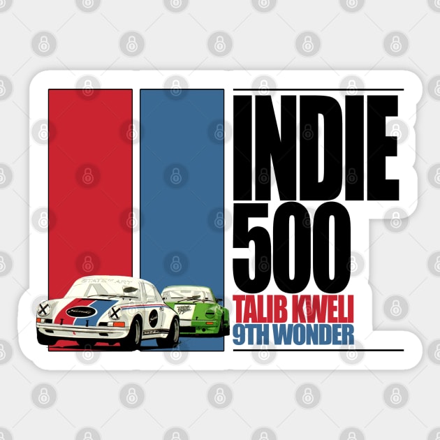INDIE 500 Sticker by StrictlyDesigns